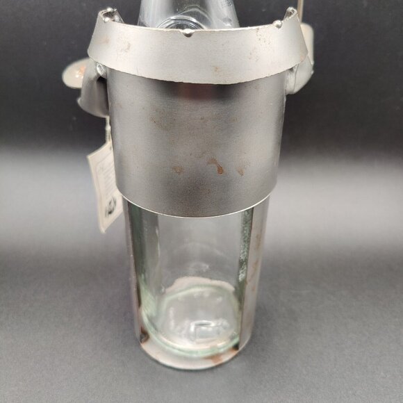 Wine Bottle Holder H&K Steel Sculpture Barbeque Cowboy & Shot Glass Holster - Picture 3 of 15